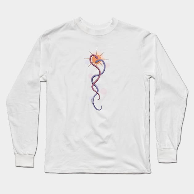 Snakes Long Sleeve T-Shirt by Marie Dudek